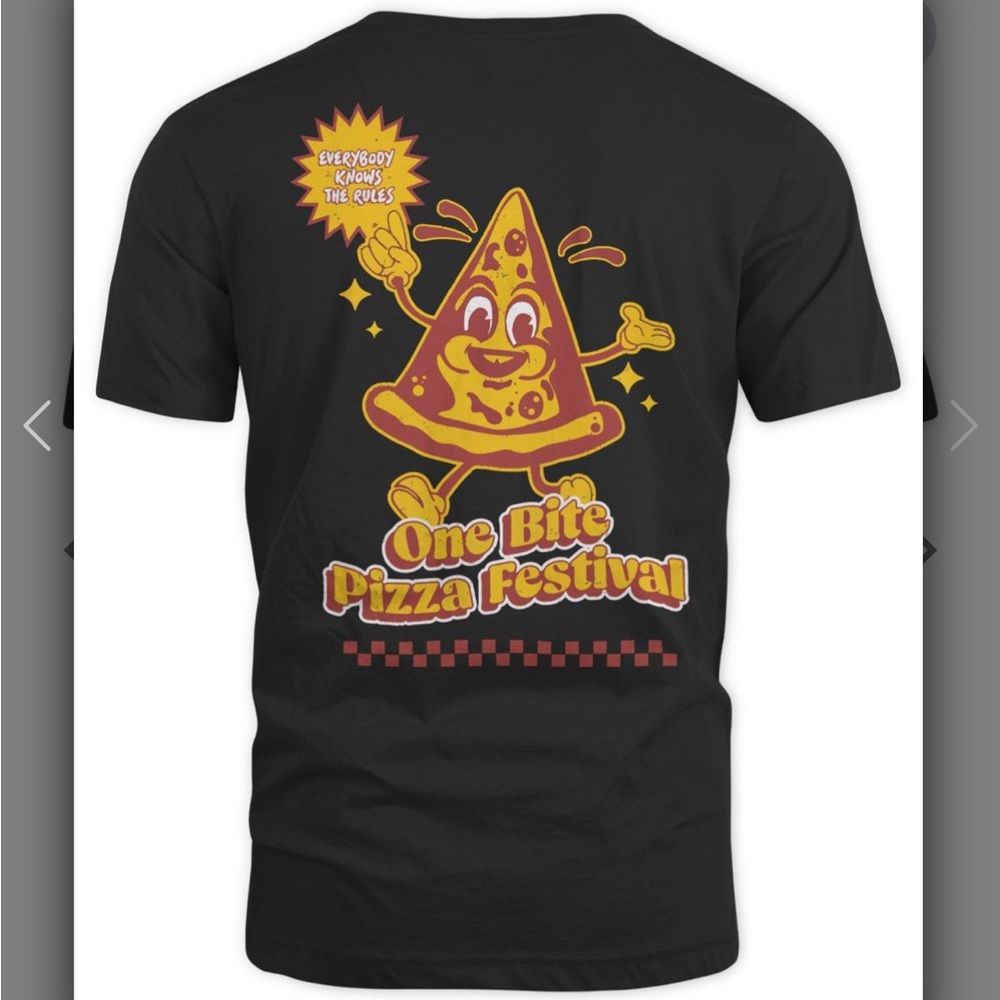 NWT Barstool Sports One Bite Pizza Fest Shirt